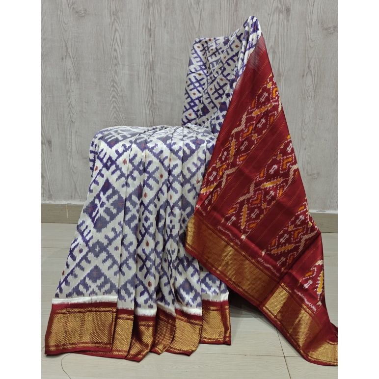 PSHLIDSS5Y12NCDD18- Ikat silk saree