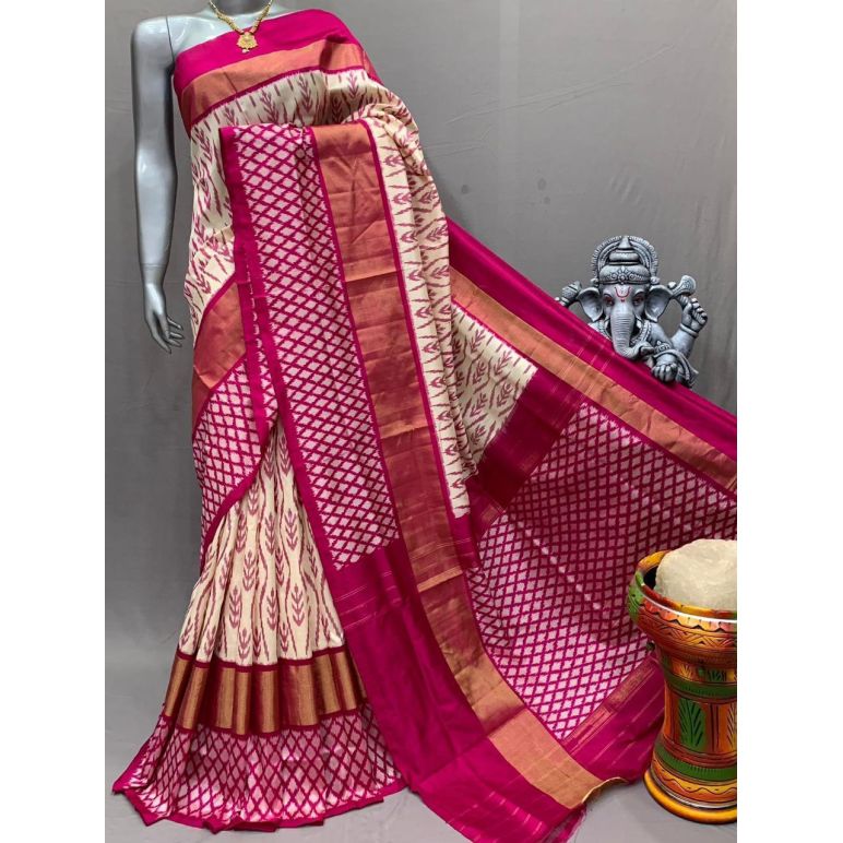 PSNTIDSS5Y10NDDC02- Ikat silk saree