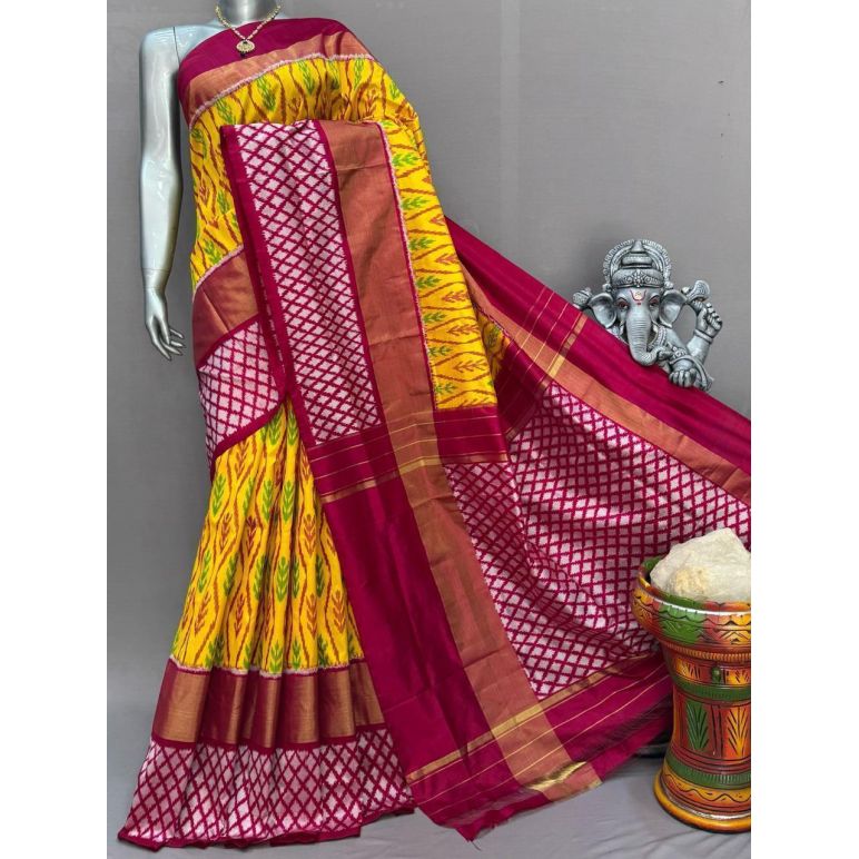 PSNTIDSS5Y10NDDC06- Ikat silk saree