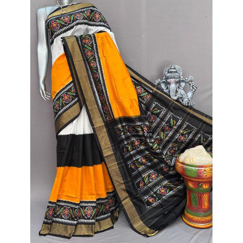 PSNTIDSS5Y10NDDC08- Ikat silk saree