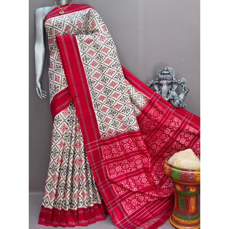 PSNTIDSS5Y10NDDC09- Ikat silk saree