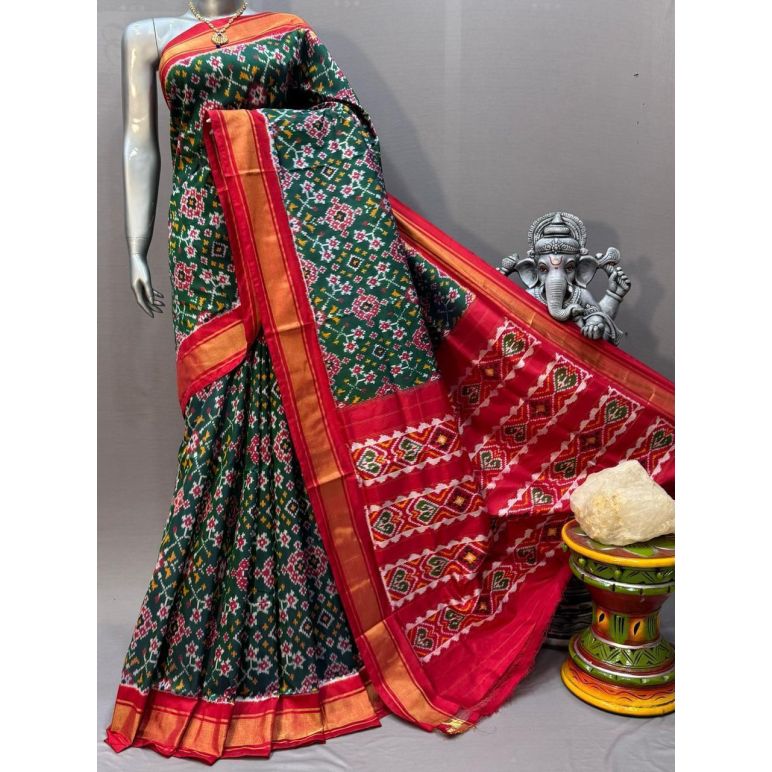 PSNTIDSS5Y10NDDC11- Ikat silk saree