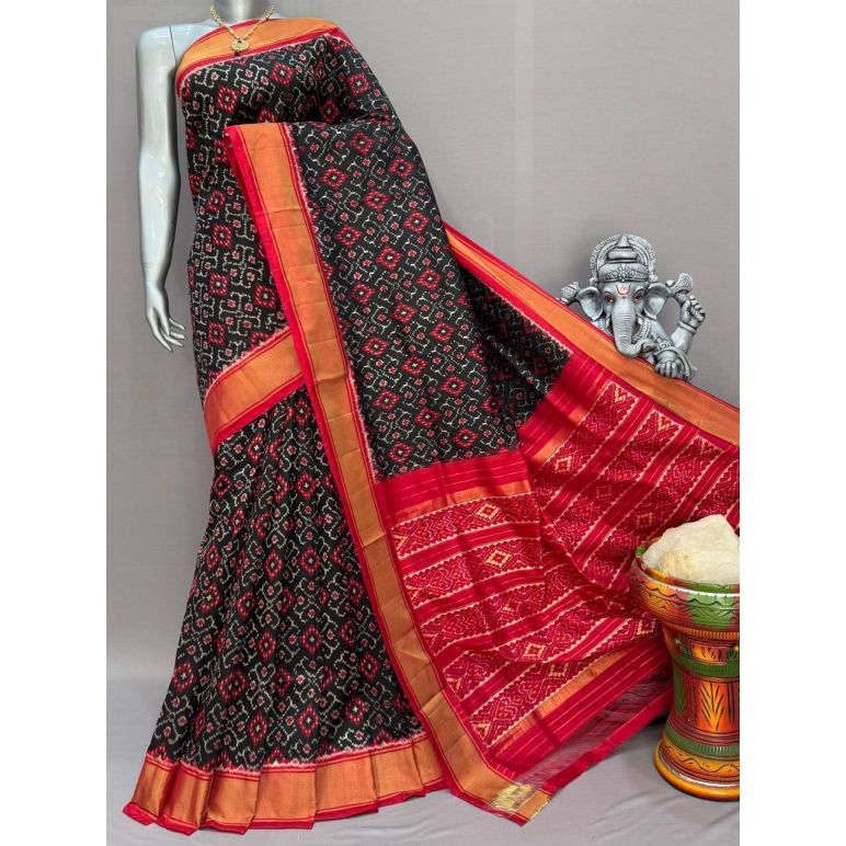 PSNTIDSS5Y10NDDC13- Ikat silk saree
