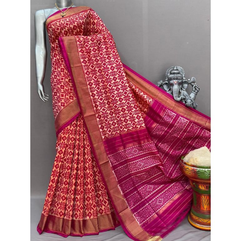 PSNTIDSS5Y10NDDC14- Ikat silk saree