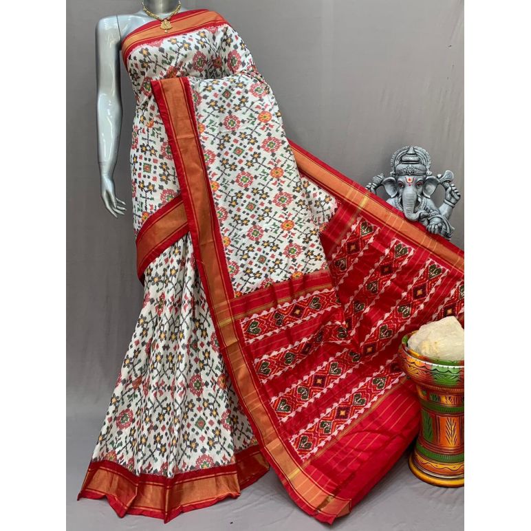 PSNTIDSS5Y10NDDC22- Ikat silk saree