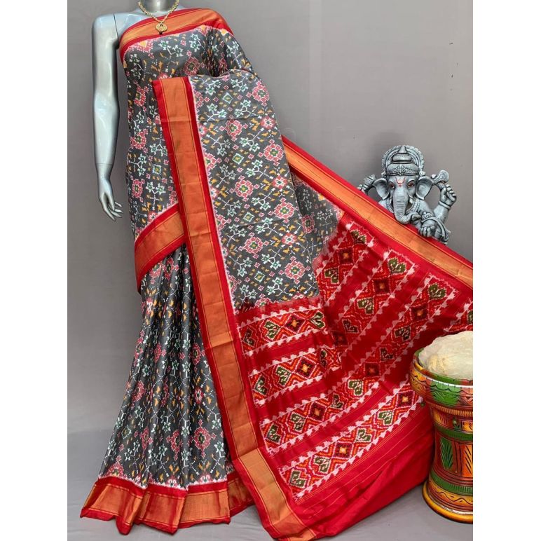 PSNTIDSS5Y10NDDC23- Ikat silk saree