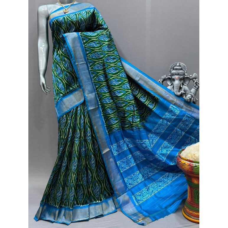 PSNTIDSS5Y10NDDC27- Ikat silk saree