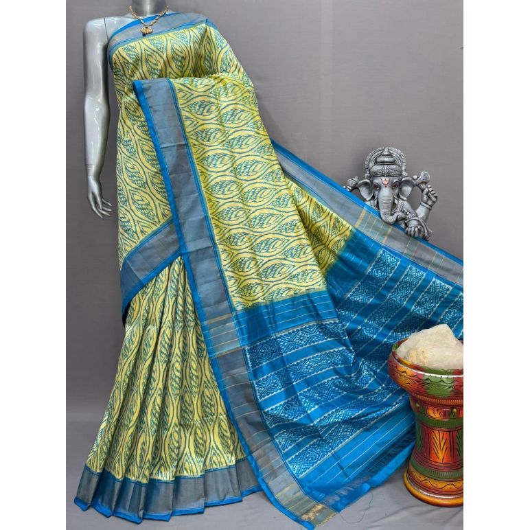 PSNTIDSS5Y10NDDC32- Ikat silk saree