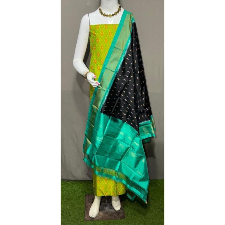 PSRGSDST5Y12FFCD53- Ikat Silk dupatta with Ikat sico top