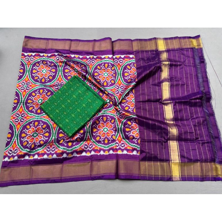 PSSISDST5Y21FSDC01- Ikat Silk dupatta with Ikat sico top