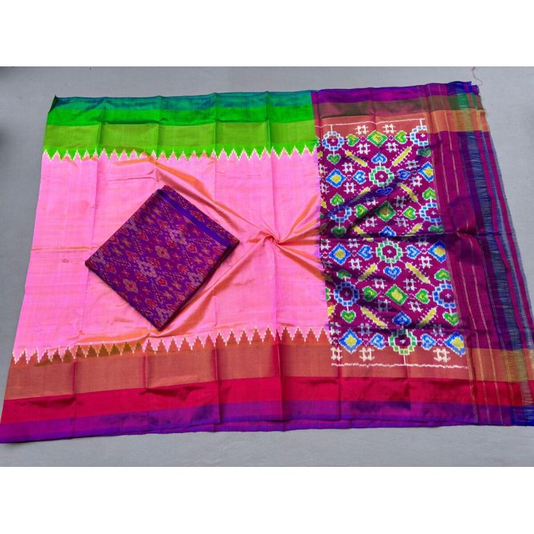 PSSISDST5Y21FSDC02- Ikat Silk dupatta with Ikat sico top