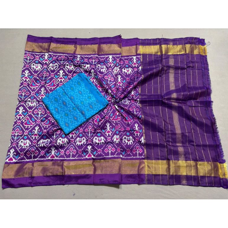 PSSISDST5Y21FSDC18- Ikat Silk dupatta with Ikat sico top