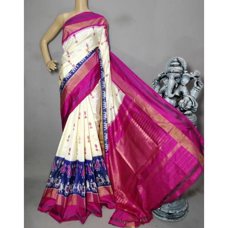 PSTHIDSS5Y12TBCD05- Ikat silk saree