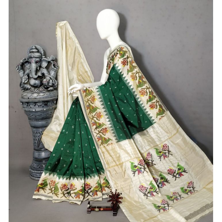 PALUIDSS5Y20NSCD11- Ikat silk saree