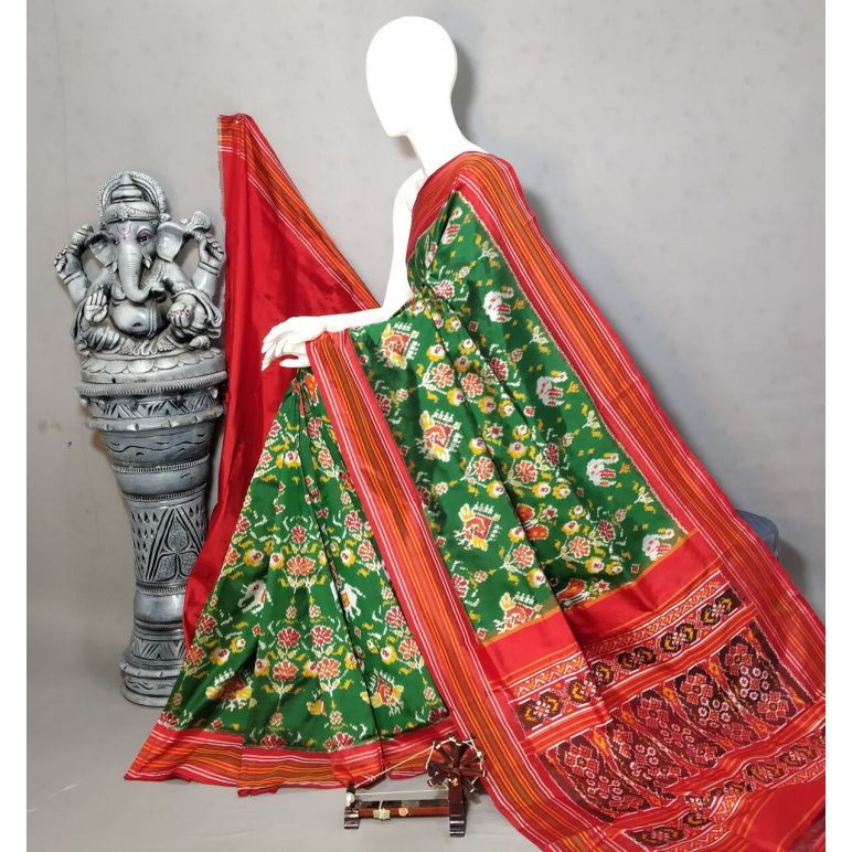 PALUIDSS5Y20NSCD13- Ikat silk saree