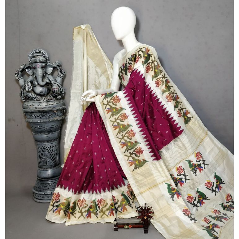 PALUIDSS5Y20NSCD16- Ikat silk saree