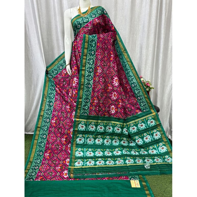 PASKIDSS5Y20DBDC02- Ikat silk saree