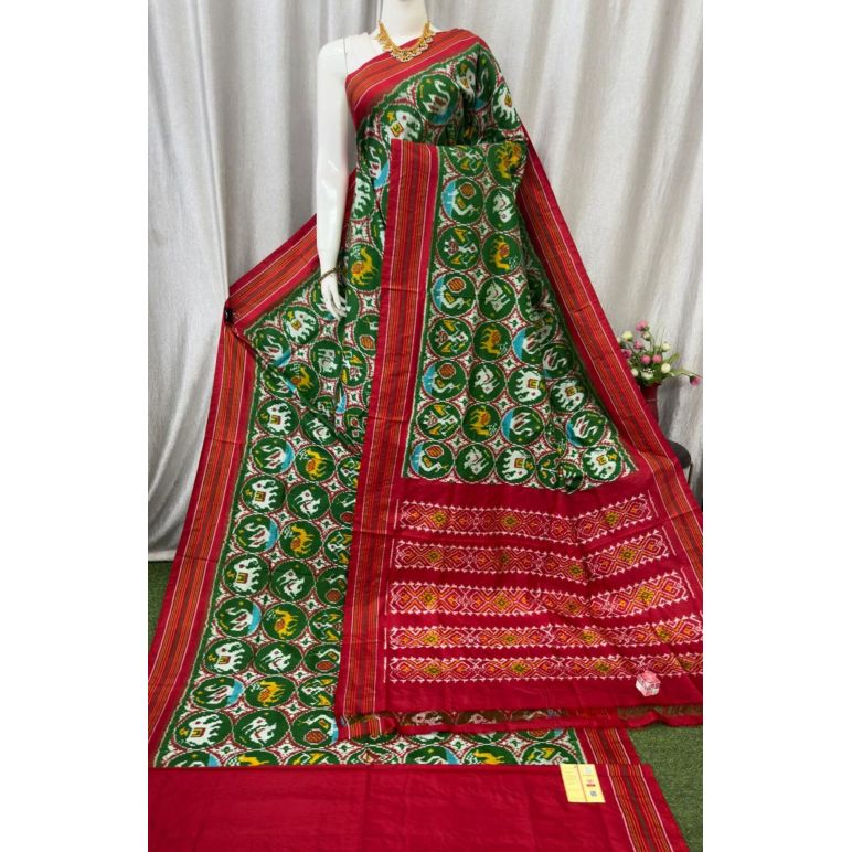 PASKIDSS5Y20DBDC07- Ikat silk saree