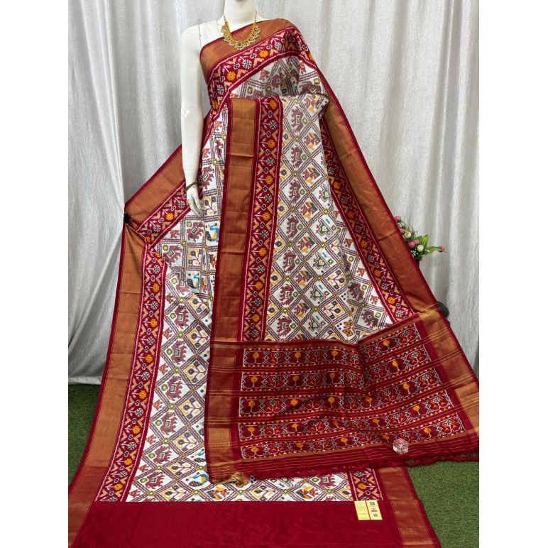 PASKIDSS5Y20DBDC09- Ikat silk saree