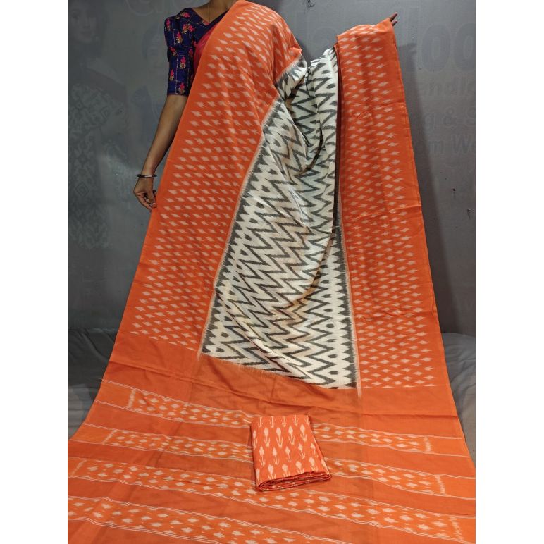 PGMRICTS5Y31INDC01- Ikat cotton saree