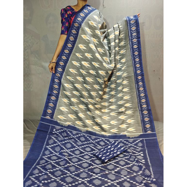 PGMRICTS5Y31INDC07- Ikat cotton saree