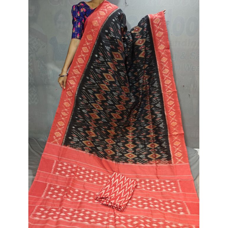 PGMRICTS5Y31INDC10- Ikat cotton saree