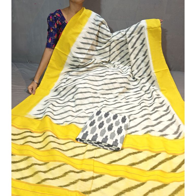PGMRICTS5Y31INDC36- Ikat cotton saree