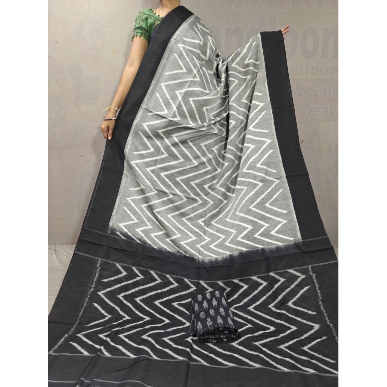 PGMRICTS5Y31INDC46- Ikat cotton saree