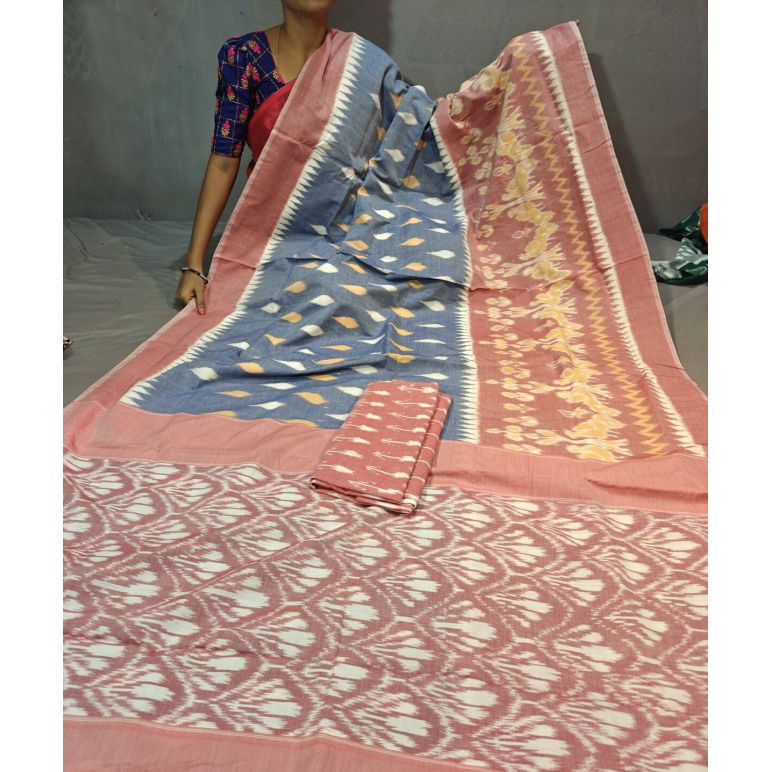 PGMRICTS5Y31INDC48- Ikat cotton saree
