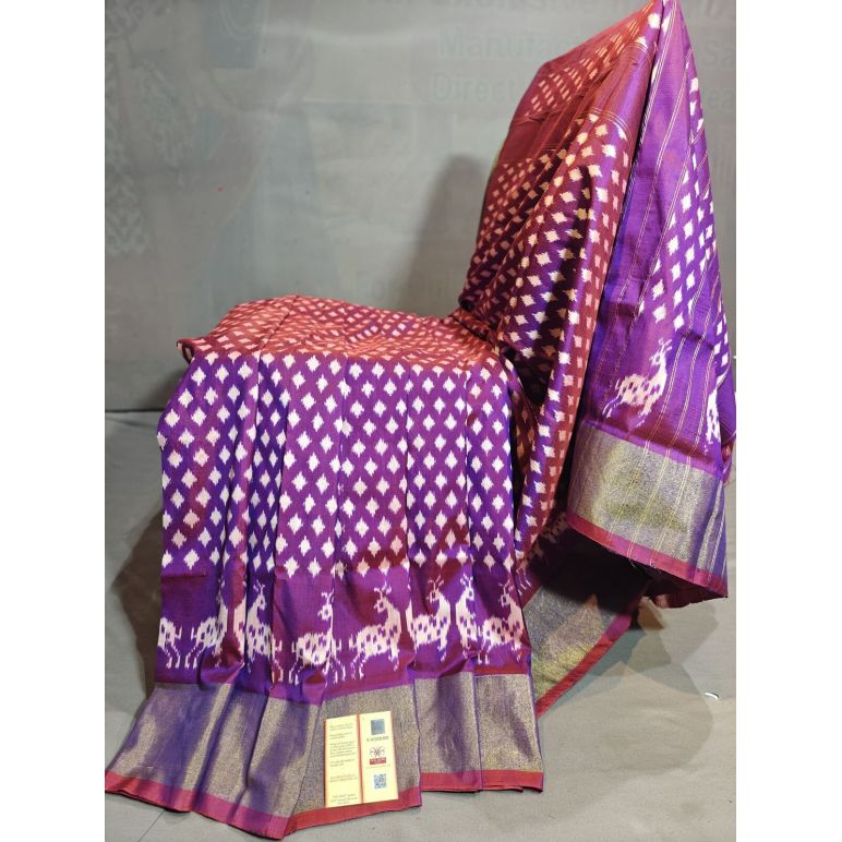 PGMRIDSS5Y20TSDD25- Ikat silk saree