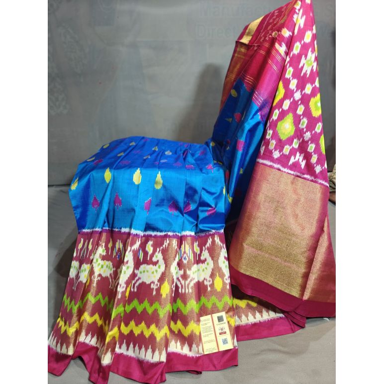 PGMRIDSS5Y20TSDD30- Ikat silk saree