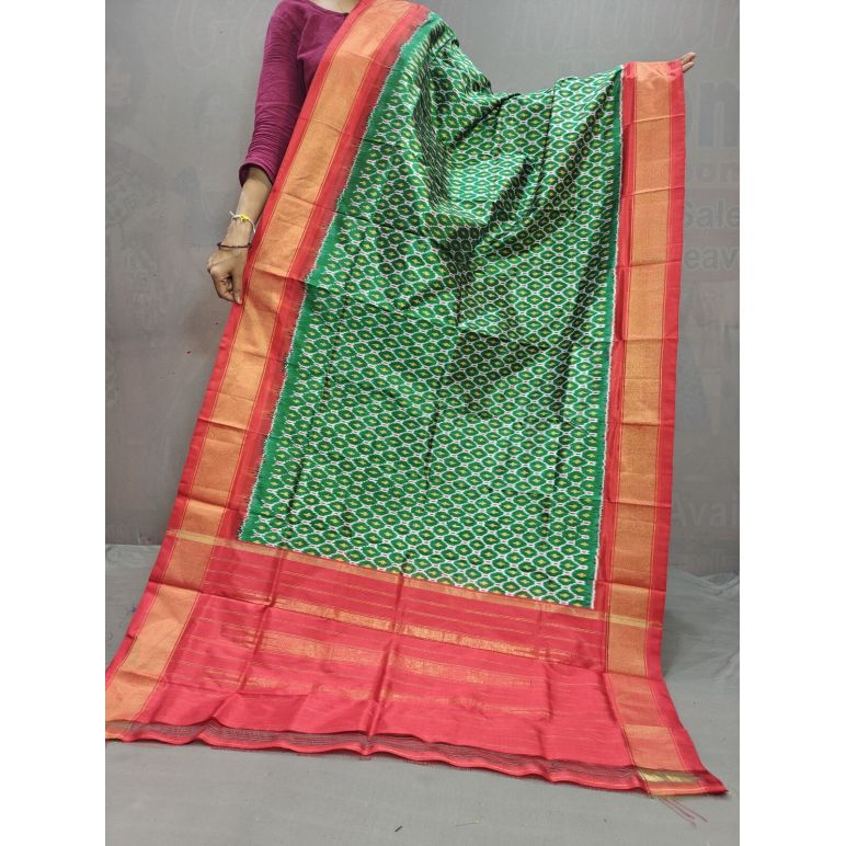 PGMRISDP5N05ECDC16- Ikat Silk dupatta