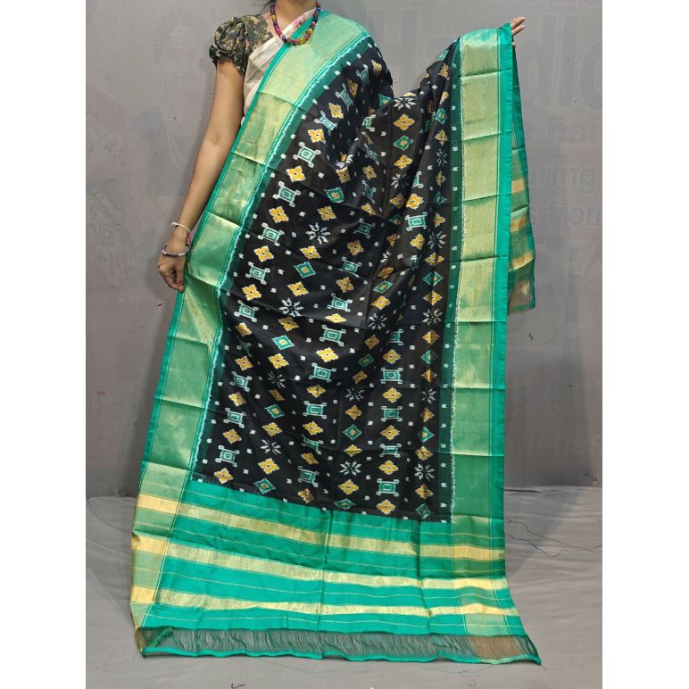 PGMRISDP5N05ECDC17- Ikat Silk dupatta