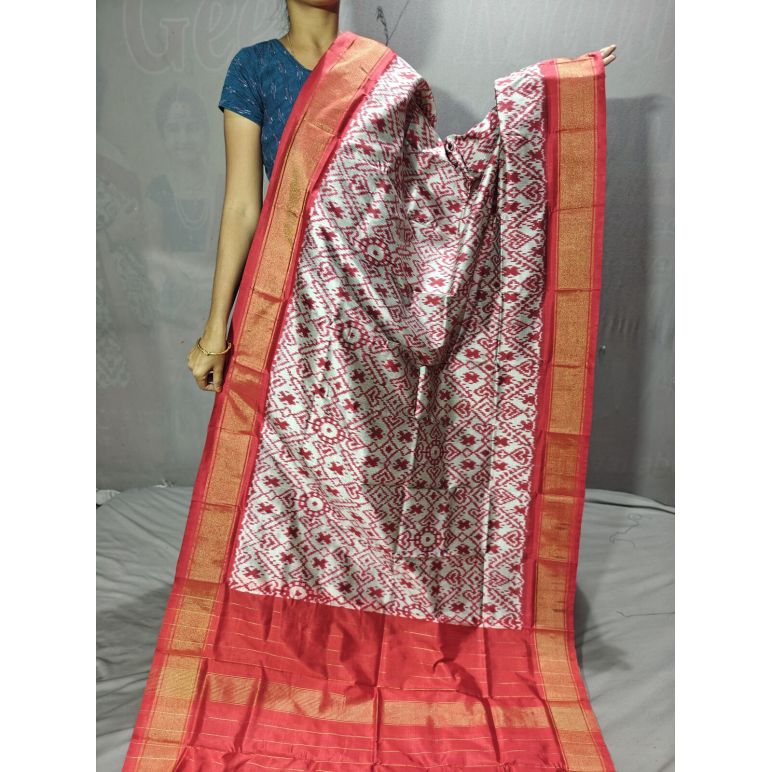PGMRISDP5Y19ECDC05- Ikat Silk dupatta