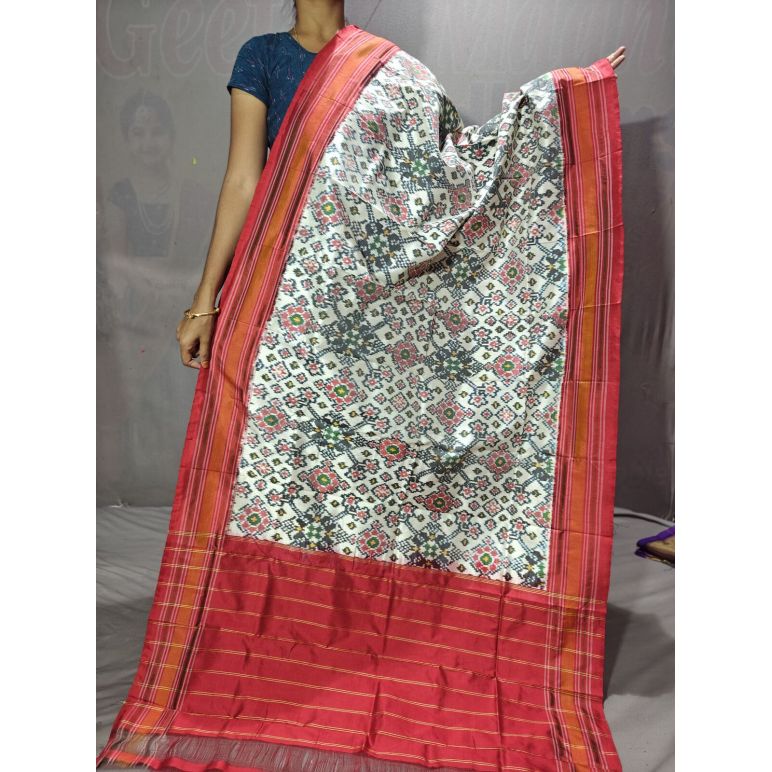 PGMRISDP5Y19ECDC10- Ikat Silk dupatta