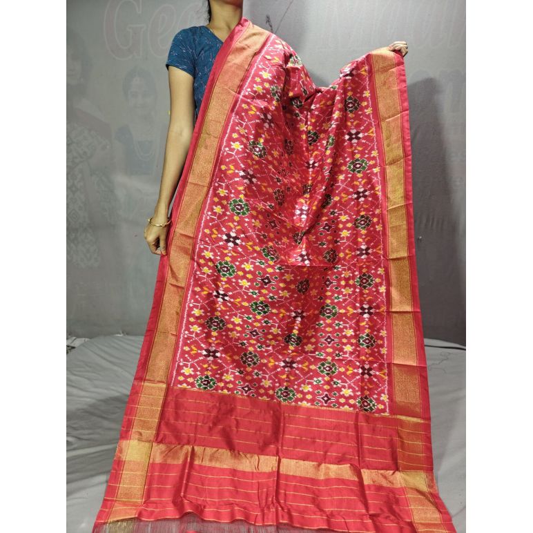 PGMRISDP5Y19ECDC11- Ikat Silk dupatta