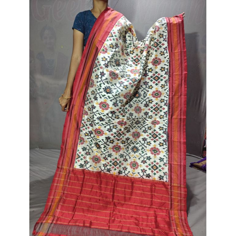 PGMRISDP5Y19ECDC13- Ikat Silk dupatta