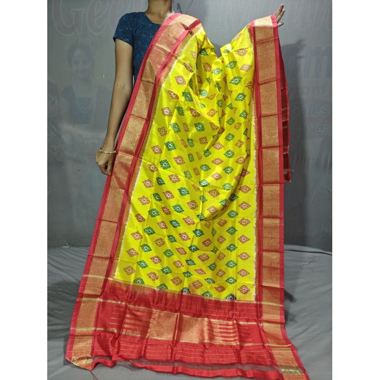 PGMRISDP5Y19ECDC15- Ikat Silk dupatta