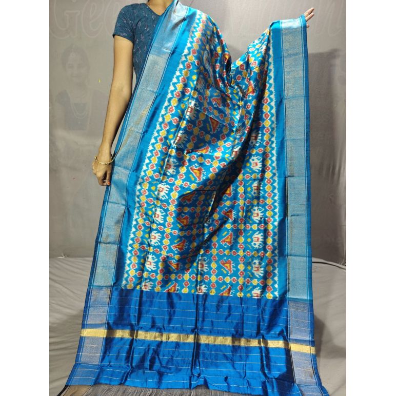 PGMRISDP5Y19ECDC18- Ikat Silk dupatta