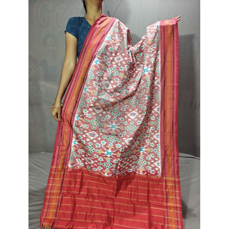 PGMRISDP5Y19ECDC19- Ikat Silk dupatta