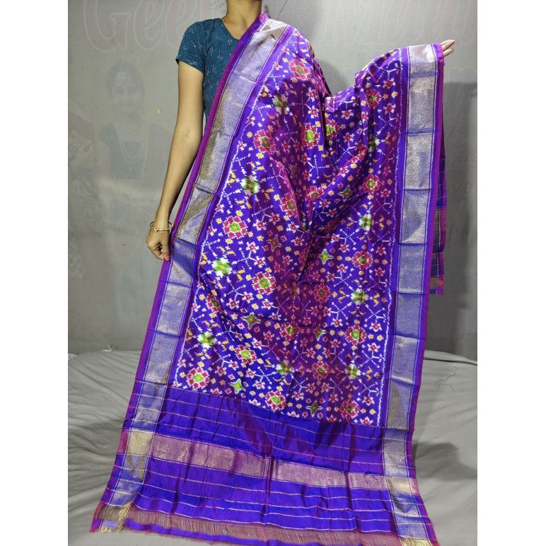 PGMRISDP5Y19ECDC24- Ikat Silk dupatta