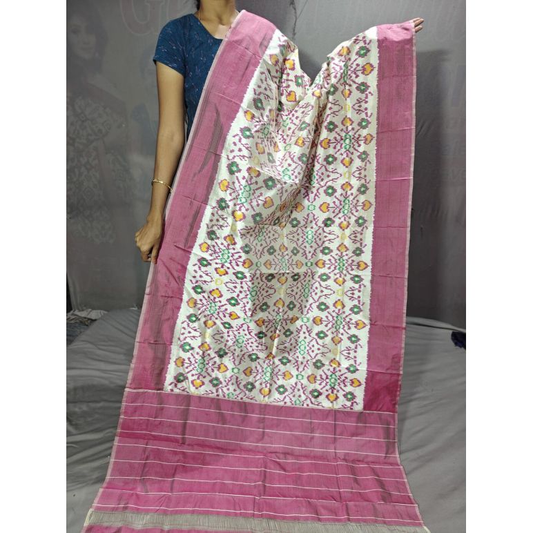 PGMRISDP5Y19ECDC31- Ikat Silk dupatta