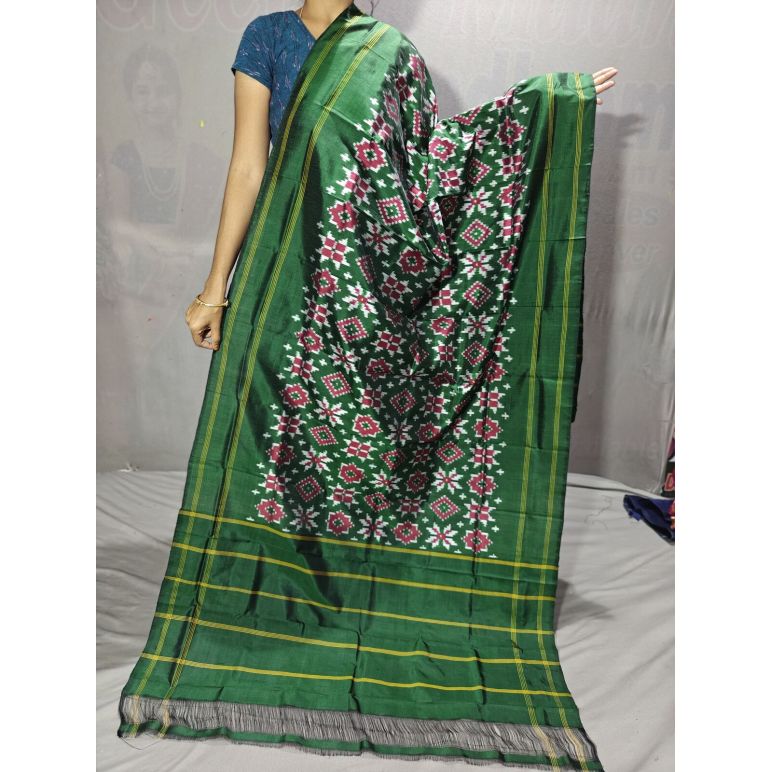 PGMRISDP5Y19ECDC32- Ikat Silk dupatta