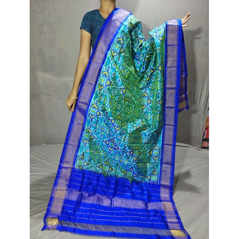 PGMRISDP5Y19ECDC40- Ikat Silk dupatta