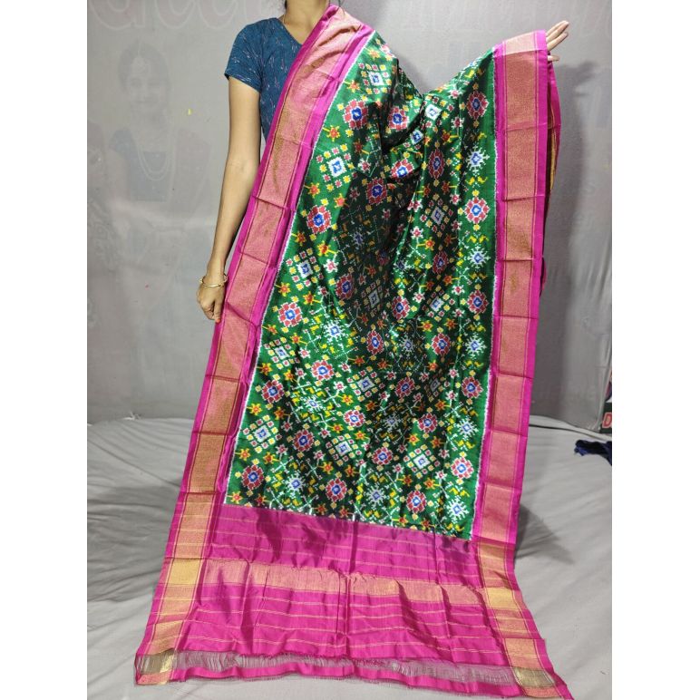 PGMRISDP5Y19ECDC44- Ikat Silk dupatta