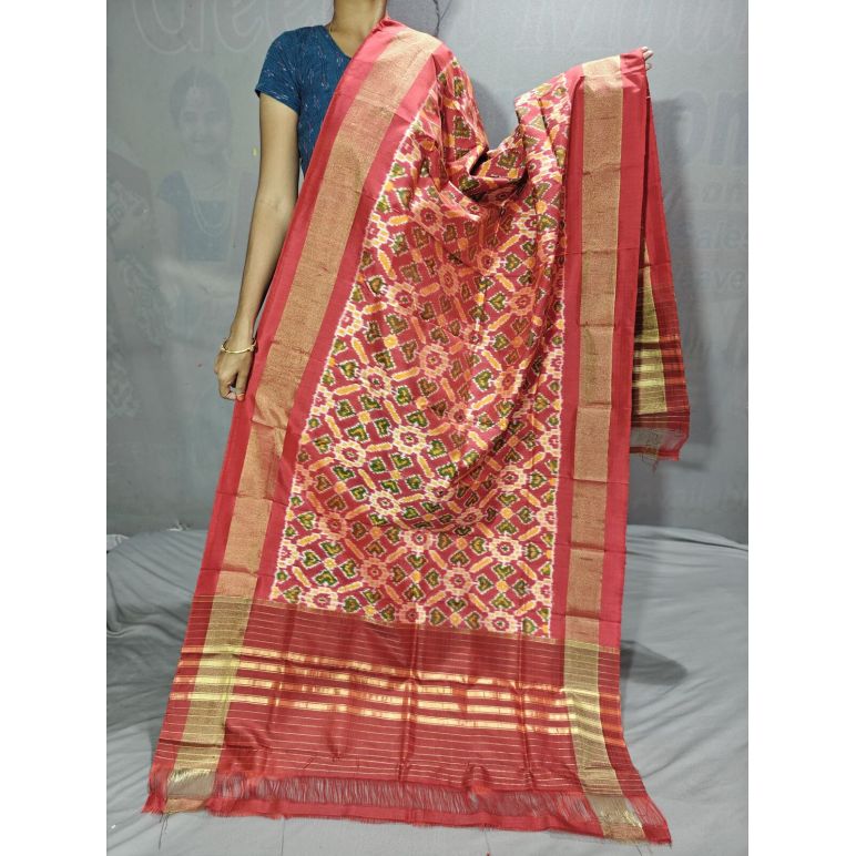 PGMRISDP5Y19ECDC46- Ikat Silk dupatta