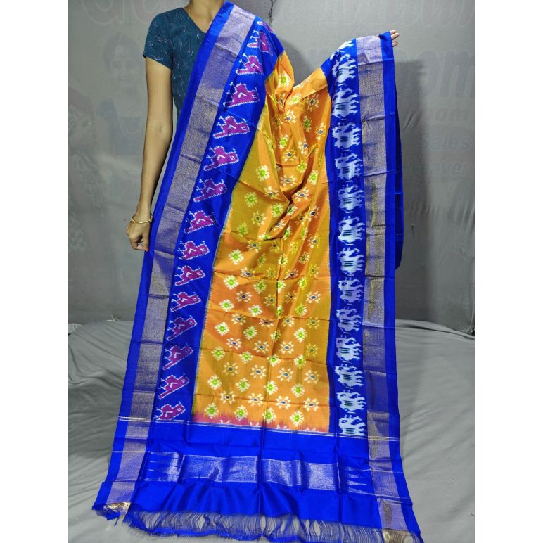 PGMRISDP5Y19ECDC49- Ikat Silk dupatta