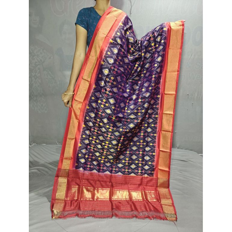 PGMRISDP5Y19ECDC52- Ikat Silk dupatta