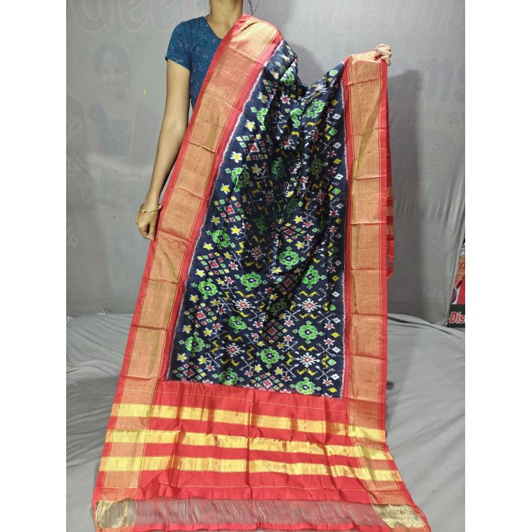 PGMRISDP5Y19ECDC55- Ikat Silk dupatta