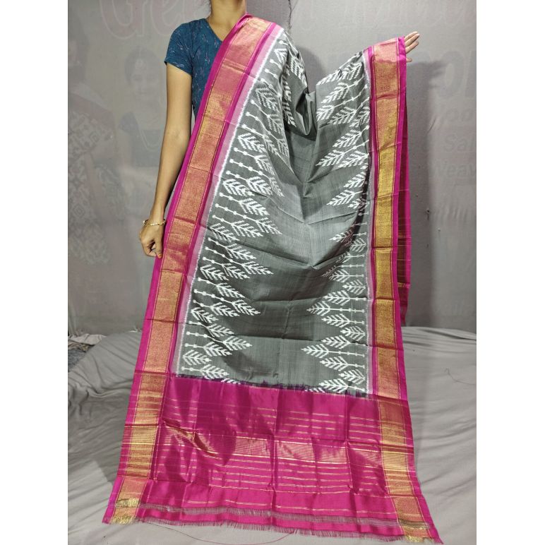 PGMRISDP5Y19ECDC58- Ikat Silk dupatta